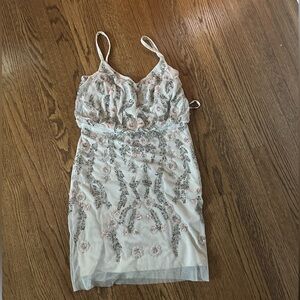 Adrianna Papell Embellished Mini Dress US 6